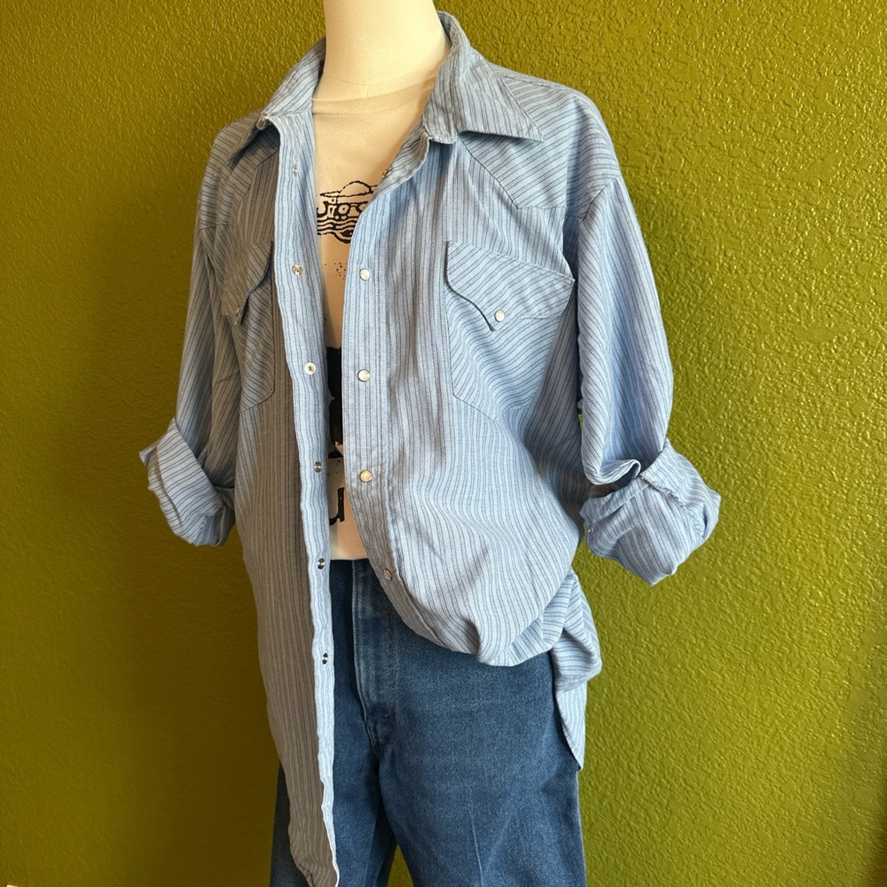 Blue Striped Men's Shirt